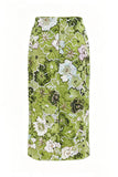 Sequin Floral Midi Skirt