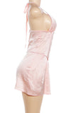 Corset Halter Mini Dress