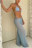 Polka Dot Bikini Set with Cover-Up
