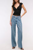 Ruched Lace Crop Top