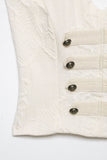 Double Button Detail Halter Tank Top