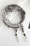 Paisley Print Fringed Scarf