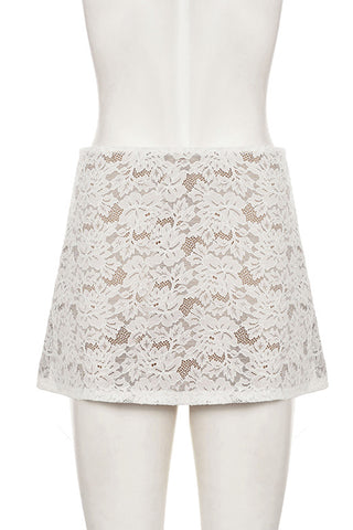 Elegant Lace Skirt Set