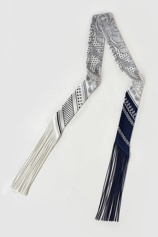 Printed Fringed Detail Scarf
