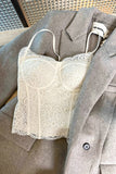 Lace Sweetheart Neck Corset Cami