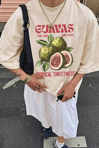 Graphic Crew Neck Oversized T-Shirt