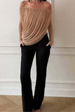 Off-Shoulder Draped Top