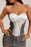 Lace-Up Bustier Tank Top