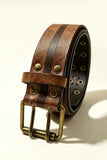 Metal Eyelet Cutout Waist Belt