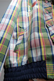 Plaid Graphic Print Zip-Up Bomber Jacket
