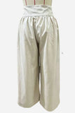 Button Front High Waist Wide Leg Pants