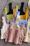 Crocheted Tank Top with Intricate Design
