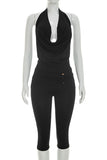 Halter Neck Pants Set