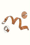 Embossed Floral Western Belt