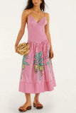 Strappy Printed Casual Dress