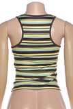 Striped Scoop-Neck Tank Top
