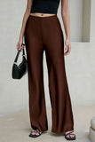 High-Waist Wide-Leg Casual Pants