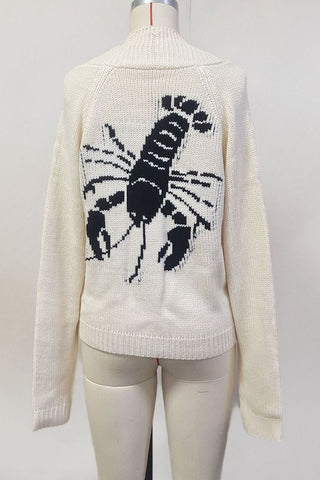 Lobster Back Knit Cardigan
