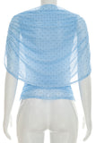 Draped Polka Dot Top