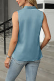Button-Detail V-Neck Tank Top