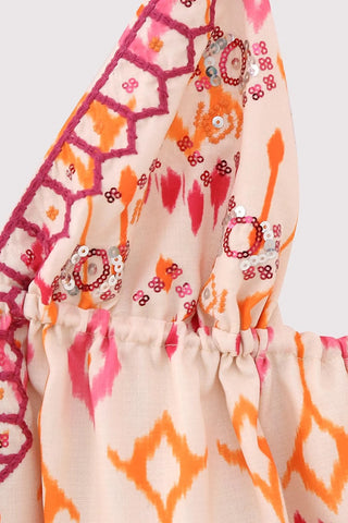 Patterned V-Neck Camisole Top