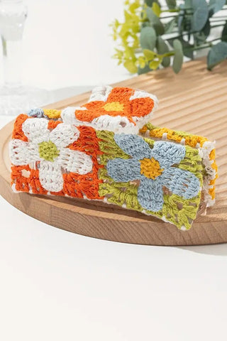 Crochet Floral Hair Claw