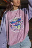 Graphic Sparkle Long Sleeve Top