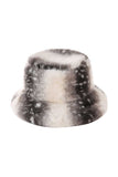 Faux Fur Spotted Bucket Hat