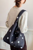 Polka Dot Slouchy Shoulder Bag