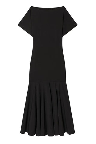 Short Sleeve Ruffle Hem Midi Casual Dress