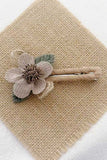 Floral Lace Ruffle Hair Clip