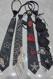 Embellished Fringe Statement Tie