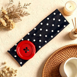 Button Accent Polka Dot Headband