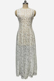 Sleeveless A-Line Evening Dress