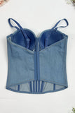 Sweetheart Neck Corset Tank