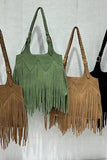 Braid-Handle Fringe Tote
