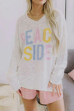 Graphic Text Long Sleeve Top