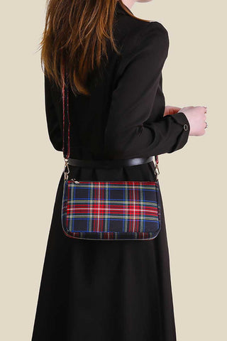 Plaid Crossbody Shoulder Bag