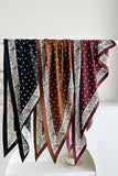 Paisley Polka Dot Satin Scarf