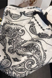 Paisley Print Satin Neck Scarf