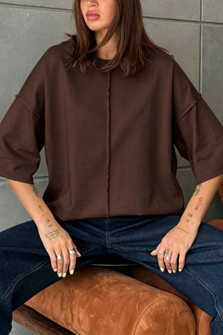 Minimalist Half-Sleeve T-Shirt