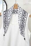Paisley Print Fringed Scarf