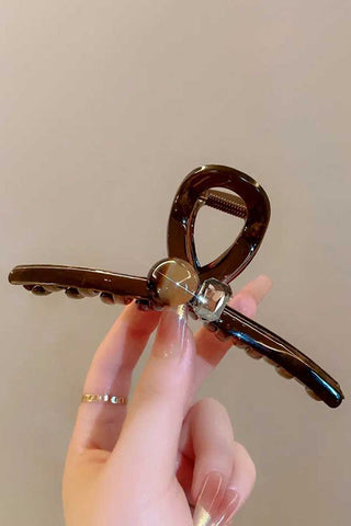Marbled Sphere Stack Hair Claw Clip