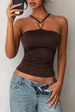 Halter Bodycon Sleeveless Top
