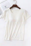 Built-In Bra Short-Sleeve T-Shirt
