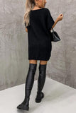 V-Neck Short Sleeve Knit Sweater