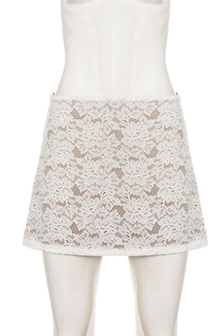 Elegant Lace Skirt Set