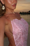 Scalloped Floral Mini Dress