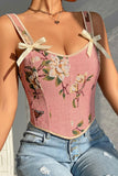 Floral Bow Strap Cami