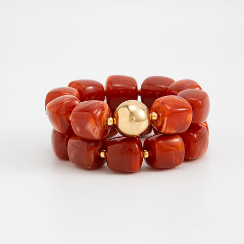 Chunky Beaded Stretch Bracelet